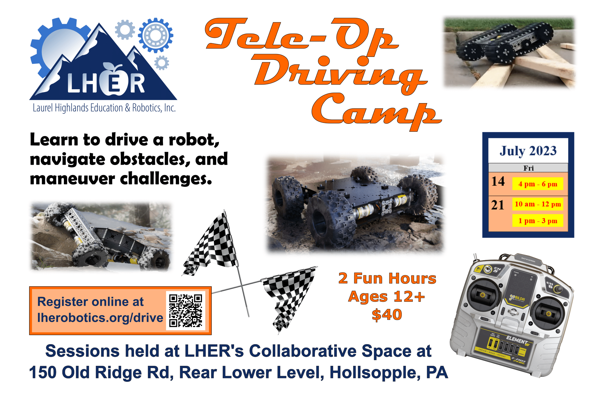 Teleop Drive Camp - Laurel Highlands Education & Robotics